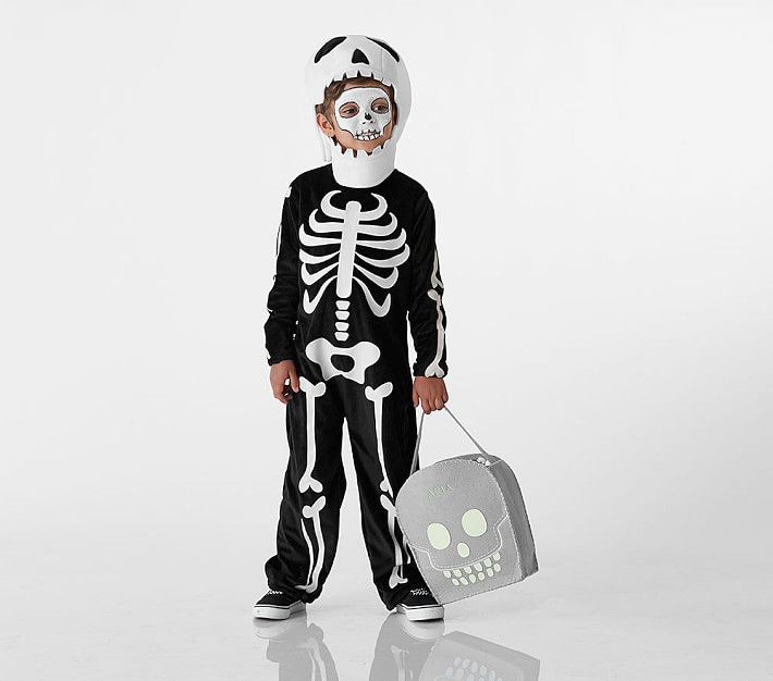 Kids Glow-in-the-Dark Skeleton Halloween Costume | Pottery Barn Kids