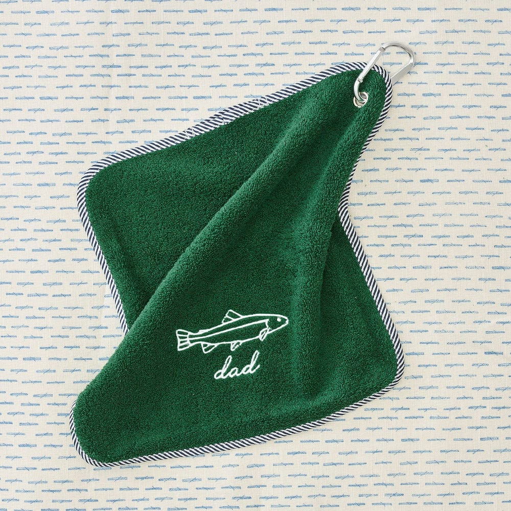 Monogrammed Fishing Towel | Weezie Towels | Weezie Towels