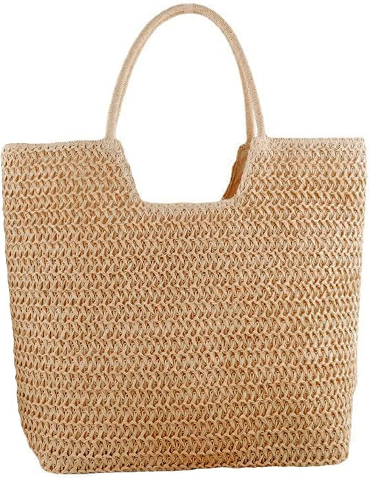 YXCXGO Womens Straw Beach Bag Summer Shoulder Bag Woven Handbag | Amazon (US)