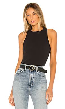 AGOLDE Rib Tank in Black from Revolve.com | Revolve Clothing (Global)