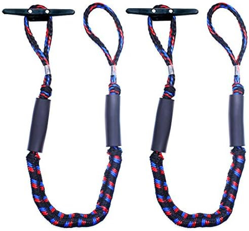 Botepon 2Pcs Boat Dock Line, Bungee Cords for Boats, Boating Gifts for Men, Boat Accessories, Pon... | Amazon (US)
