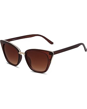 SOJOS Cat Eye Designer Sunglasses Fashion UV400 Protection Glasses SJ2052 | Amazon (US)
