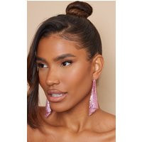 Lilac Chainmail Statement Earrings | PrettyLittleThing UK