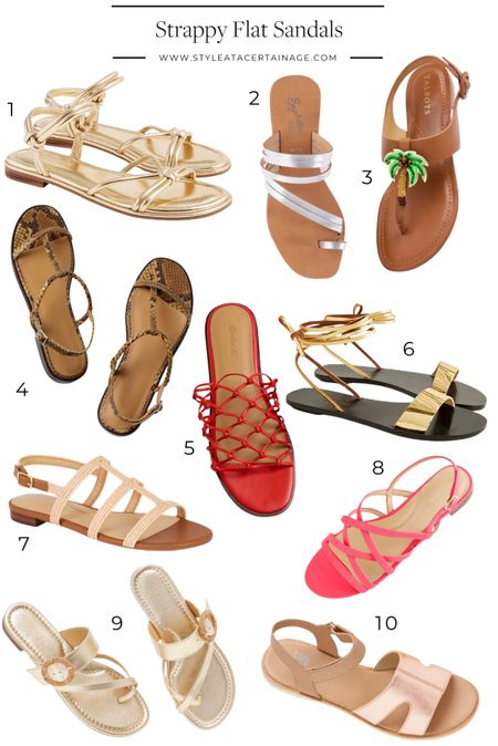 Strappy Flat Sandals ☀️

#LTKStyleTip #LTKSeasonal #LTKOver40