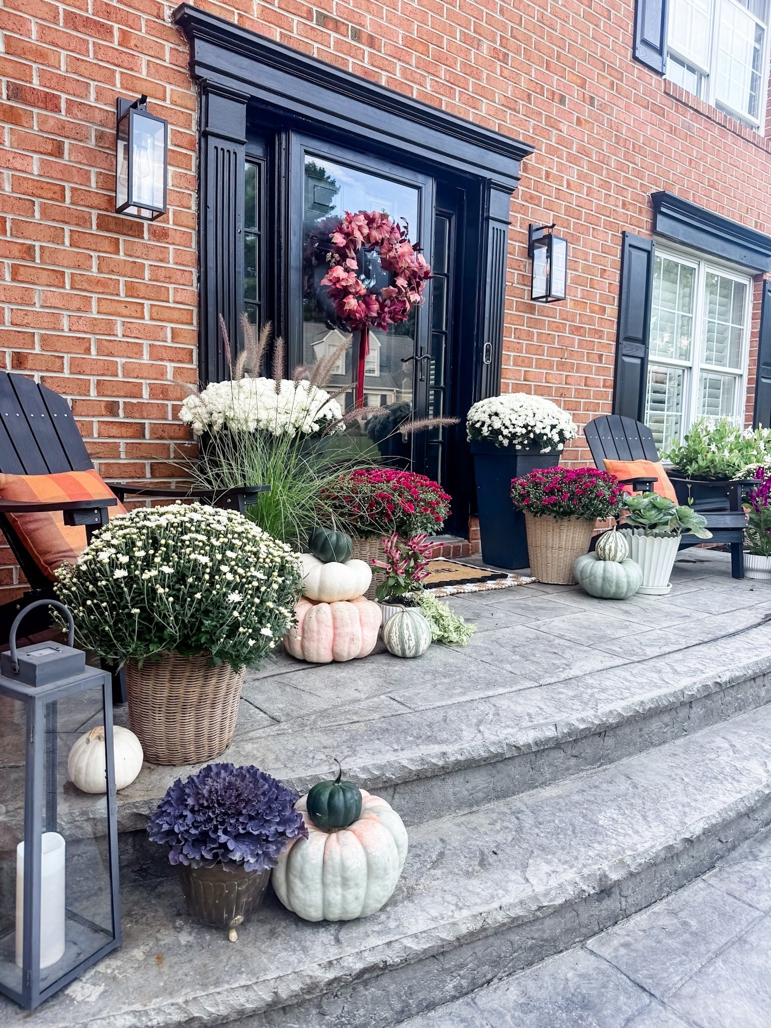 Fall porch decor
Fall front door
Adirondack chair
Outdoor decor
Outdoor furniture
Fall porch 
Fall decorating 
Outdoor light fixture 
Patio furniture 
Patio decor
Outdoor planters 


#LTKStyleTip #LTKSeasonal #LTKHome