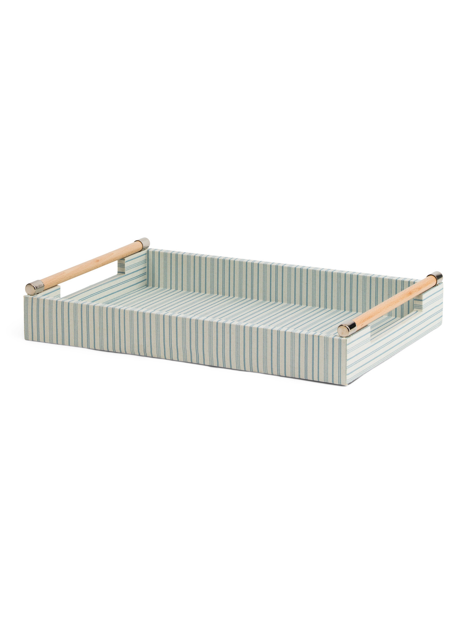 18x12.5 Cabana Printed Striped Handle Tray | TJ Maxx
