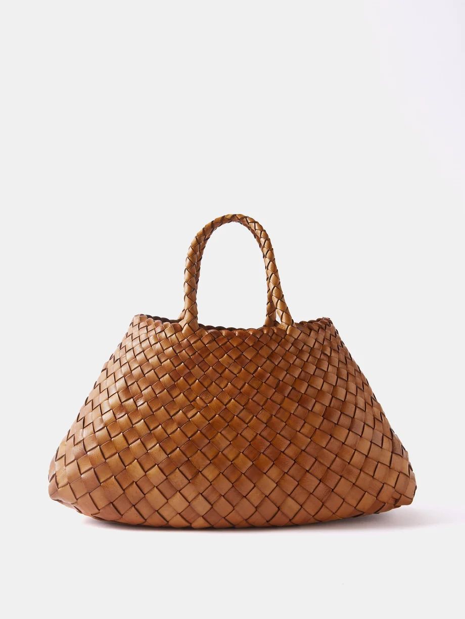 Santa Croce small woven-leather tote bag | Matches (UK)
