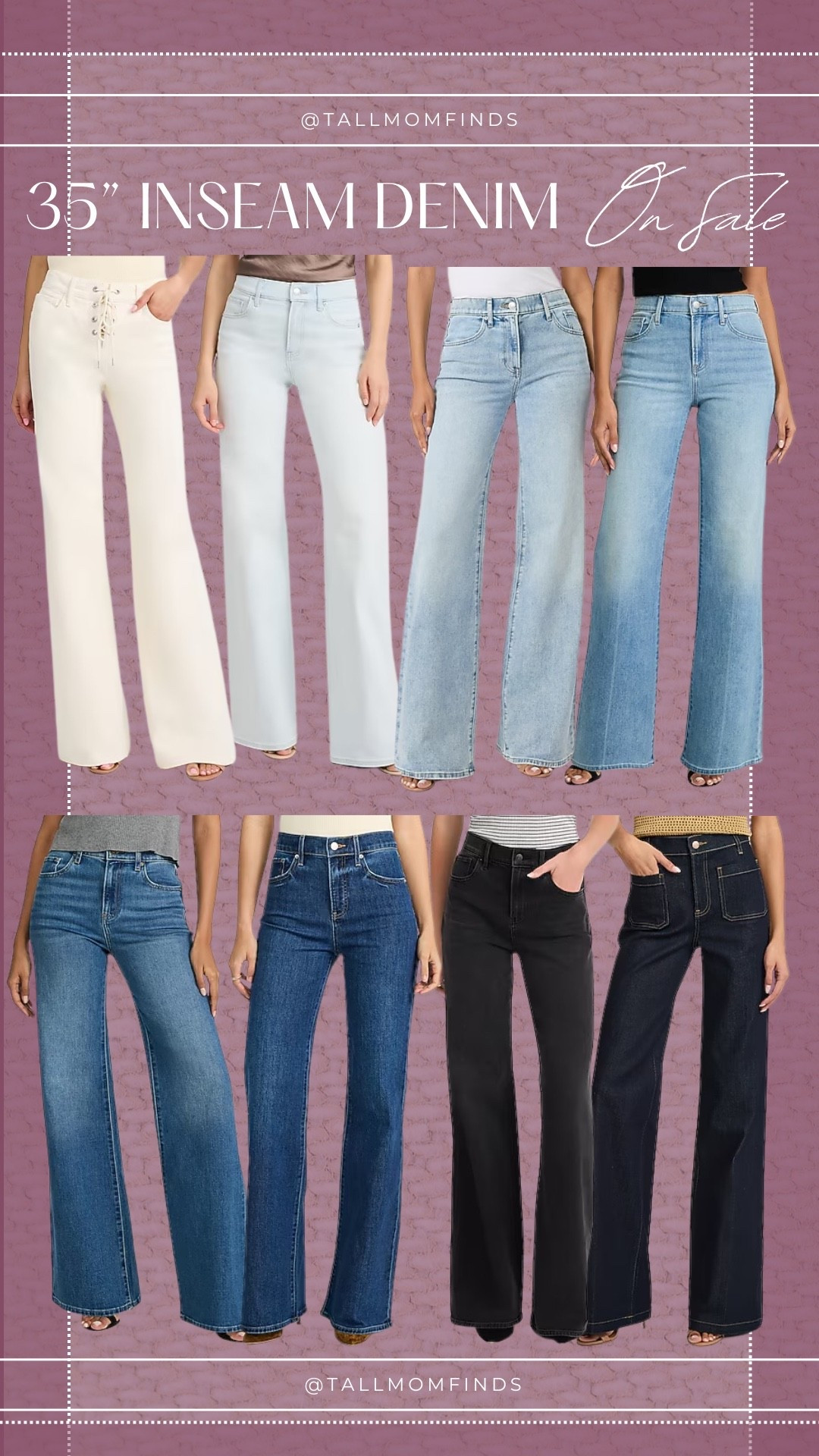 35” inseam denim is BOGO for $20! 

tall jeans, 35 inch inseam, tall denim, long jeans, tall girl fashion, women’s tall jeans, tall size denim

#LTKSaleAlert #LTKTall #LTKMidsize