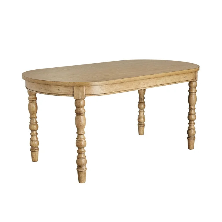 The Pioneer Woman Willa Spindle Solid Wood Dining Table, Heirloom Wheat Finish, Farmhouse Style | Walmart (US)