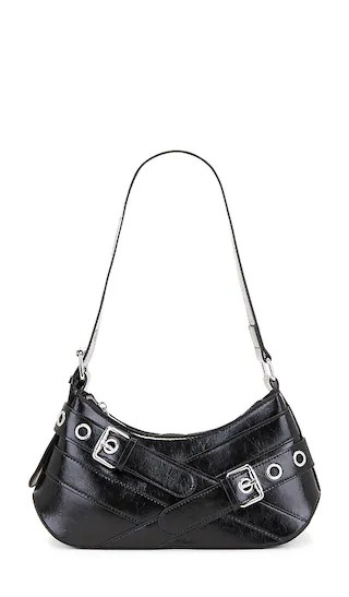 Buckle Shoulder Bag in Black | Revolve Clothing (Global)