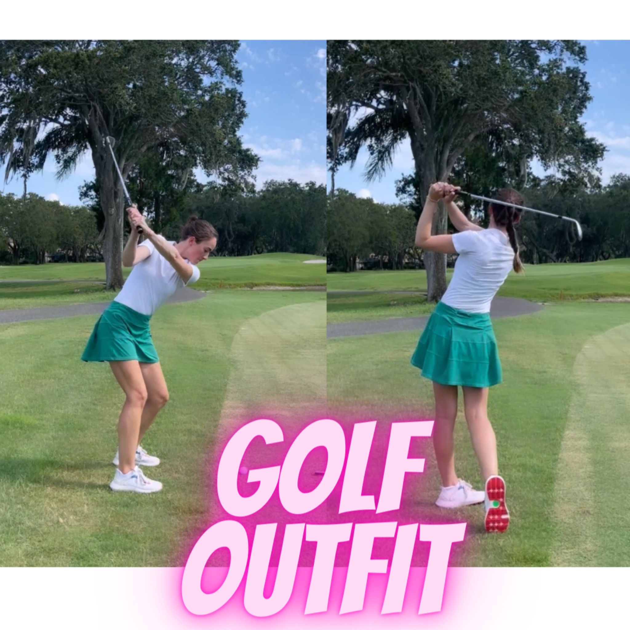 Golf outfit! Skirt is Amazon and so cute and the golf shoes are so comfortable! 

#LTKunder100 #LTKunder50 #LTKshoecrush