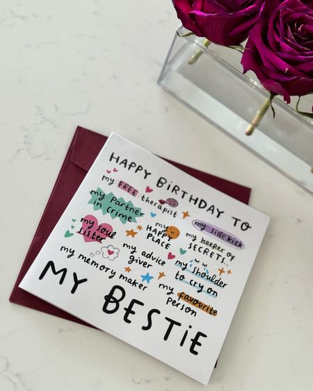The best BFF Birthday card! This card was the perfect find. 🖤
#temu #birthdaycard #birthday #bestfriend #bestfriends #bestie #birthdays #gifts #temubirthdaycards #birthdaycards #birthdayideas 

#LTKFamily #LTKParties #LTKGiftGuide