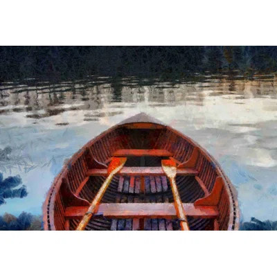 Canoe on Water - Wrapped Canvas Painting | Wayfair North America