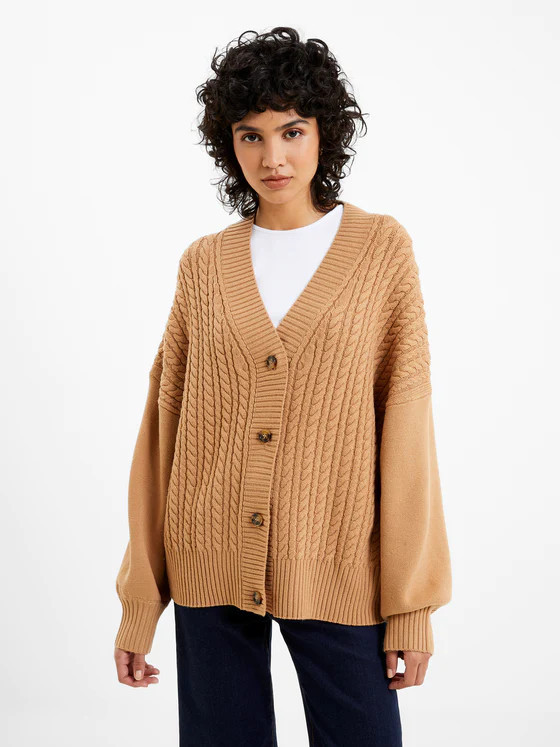Babysoft Cable Knit Cardigan | French Connection (US)