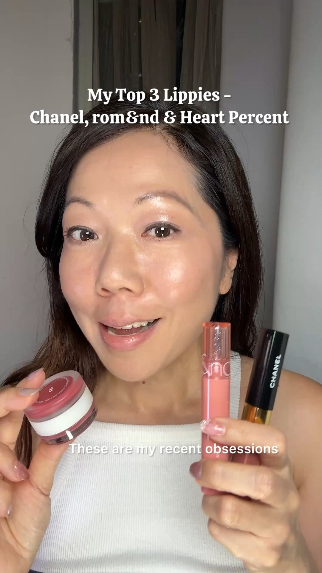 My Top 3 Lippies – From Chanel to K-Beauty 💄

These are my recent lip obsessions, and they're worth every penny!

✨ rom&nd Glasting Color Gloss in Peach Sparkle – High-shine, shimmery finish with radiant sparkles for fuller-looking, sugar-coated lips.

✨ Heart Percent Custom Lip & Cheek – A two-in-one compact with a fluffy, mochi-like cheek color and a glowy lip balm. Perfect for a healthy, natural-looking glow.

✨ Chanel Le Rouge Duo Ultra Tenue in 69 – One side matte, one side gloss. Natural-looking, glossy, long-lasting, transfer-proof, and non-drying. A perfect match for my warm skin tone.

These are the three lippies I've been reaching for the most lately!

Which one would you choose? 💕

#ChanelBeauty #Romand #KBeauty #LipGloss #bestlipgloss