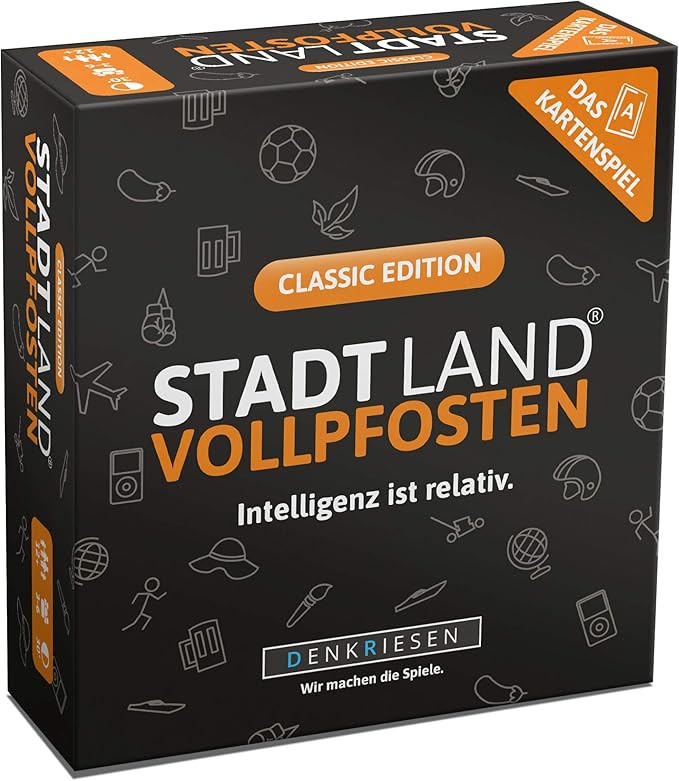 DENKRIESEN - Stadt Land VOLLPFOSTEN - Das Kartenspiel - Classic Edition | Wichtelgeschenk | Stadt... | Amazon (DE)