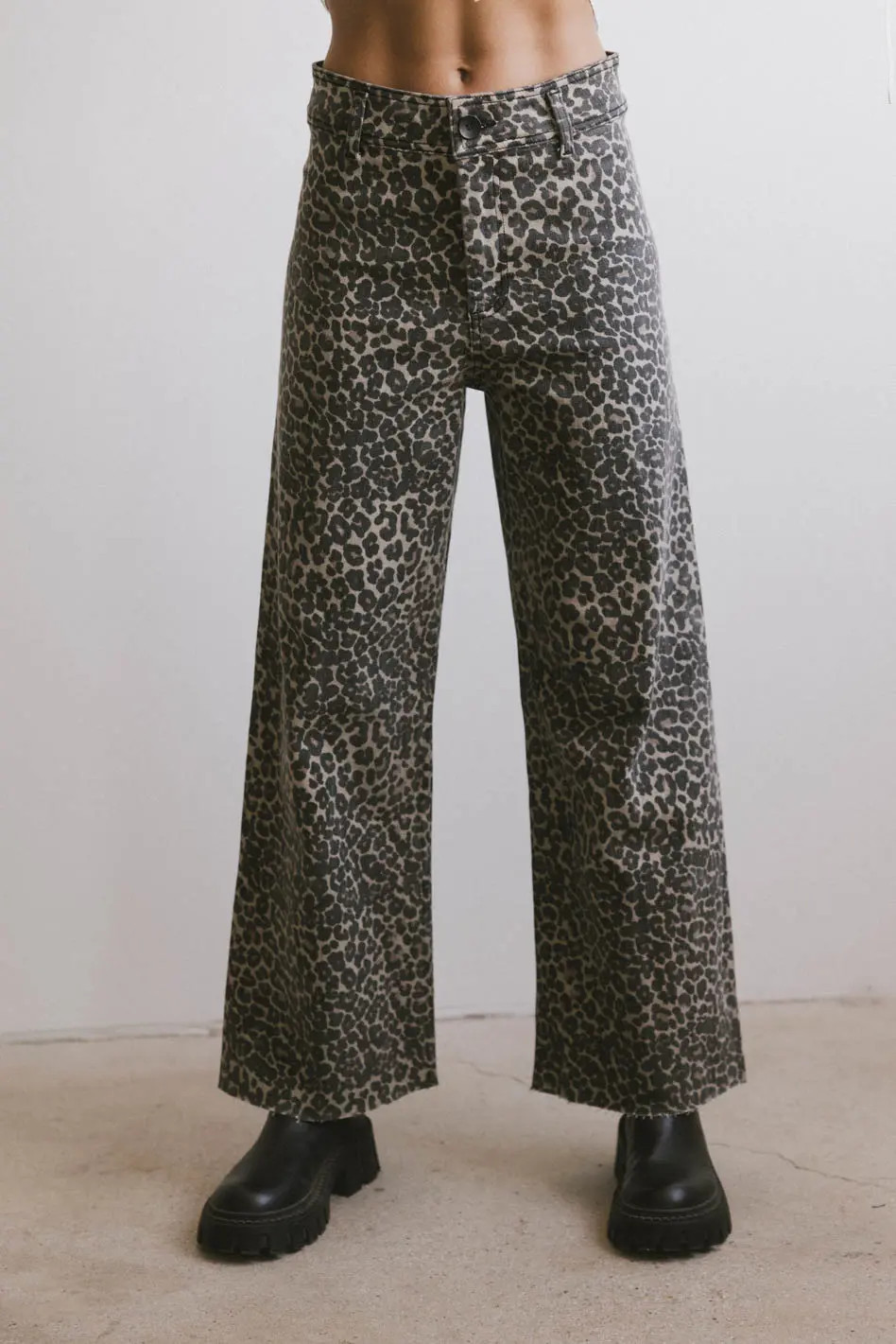 Kortnee Leopard Print Jeans | Böhme US