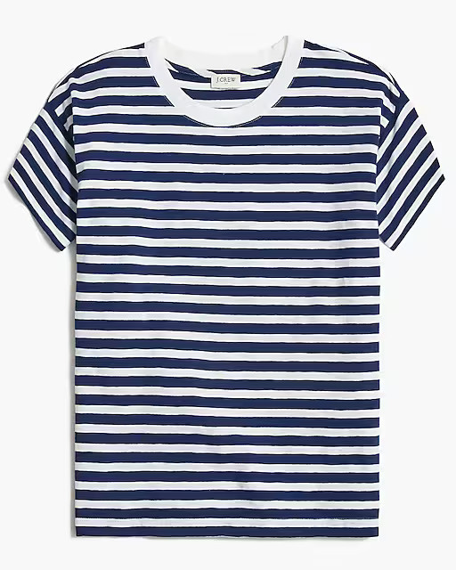 Striped crewneck tee | J.Crew Factory