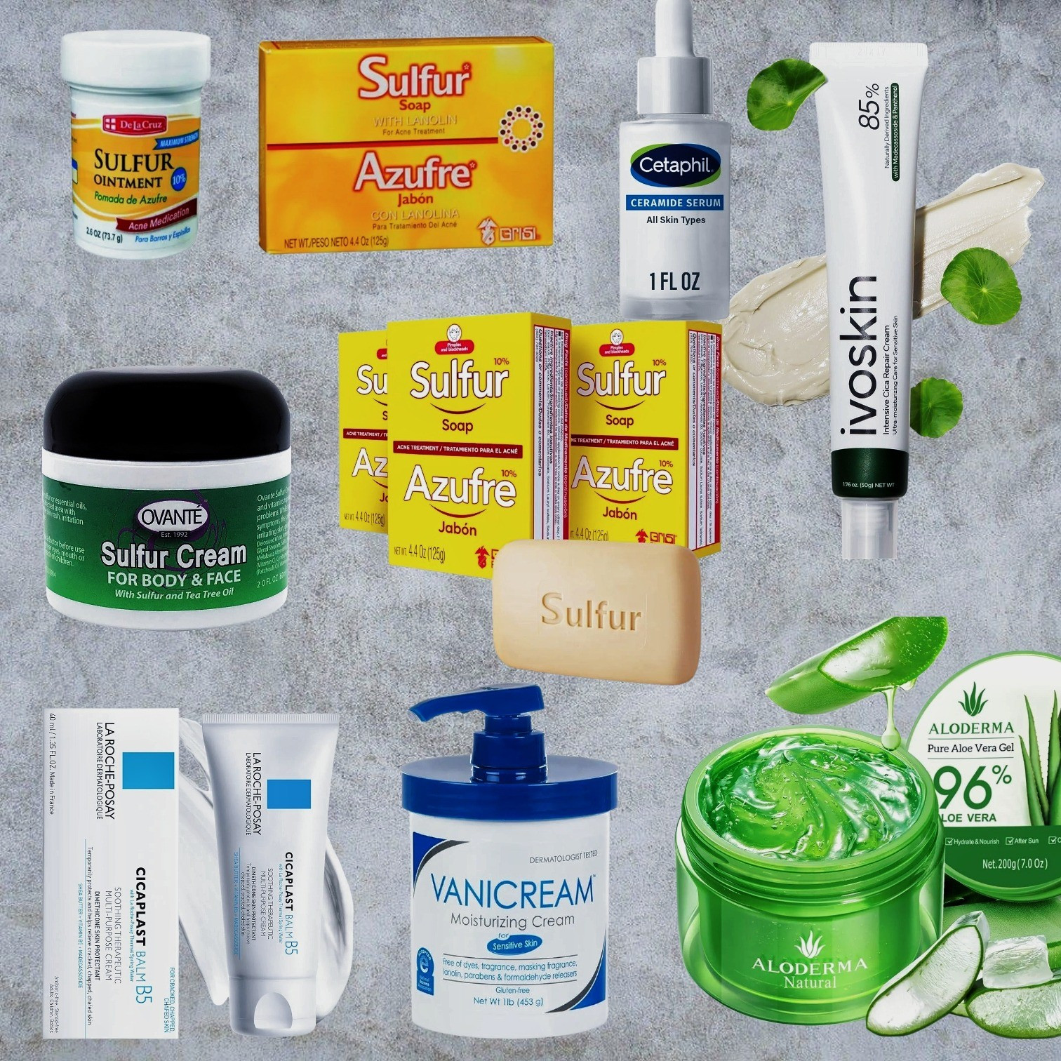 🧼✨ Say goodbye to stubborn skin concerns with this powerhouse lineup! From sulfur soaps and ointments to calming ceramide and aloe gels, these products are perfect for targeting acne, soothing irritation, and restoring skin balance. Whether you're battling face mites, breakouts, or dryness—this skincare squad has your back (and face)! 💚💧 #SulfurPower #ClearSkinEssentials #SkincareRoutine #SoothingSolutions #FaceMiteCare

#LTKSaleAlert #LTKStyleTip #LTKBeauty