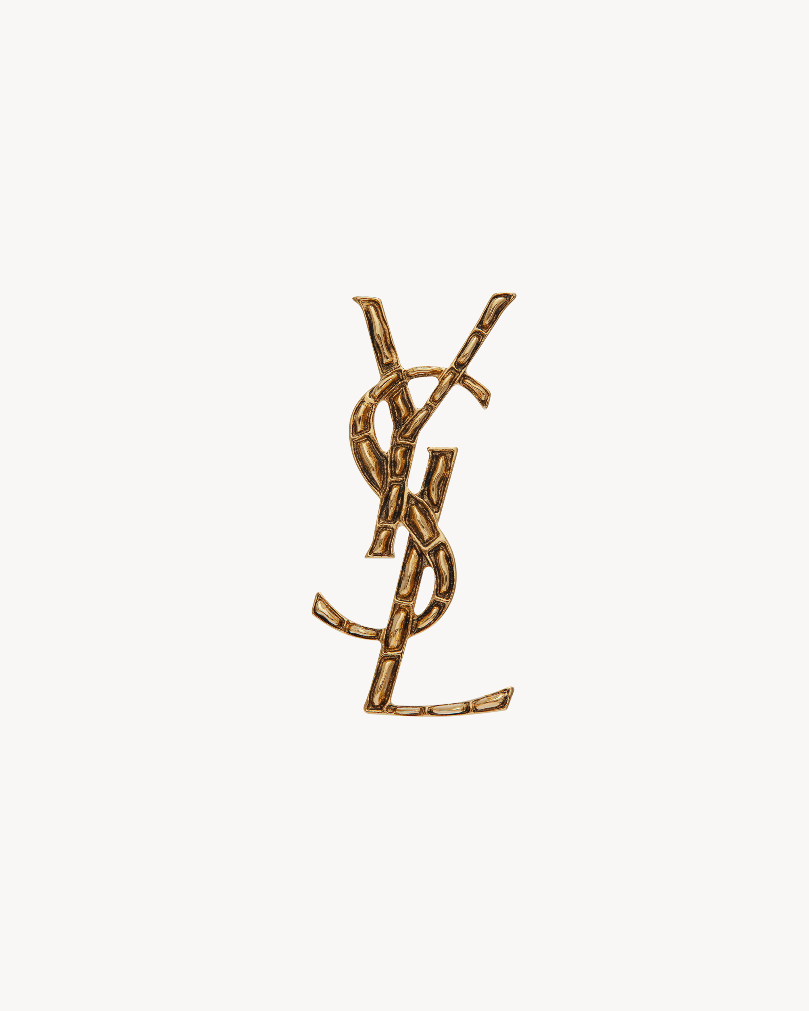 cassandre crocodile brooch in metal | Saint Laurent Inc. (Global)