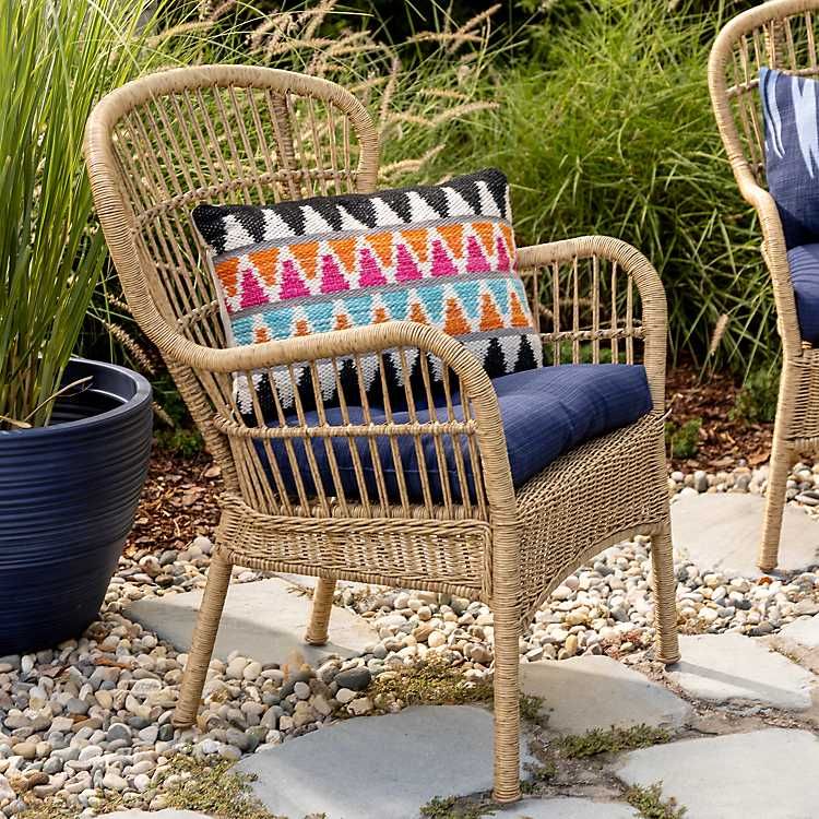 Tulum Natural Wicker Outdoor Chair | Kirkland's Home
