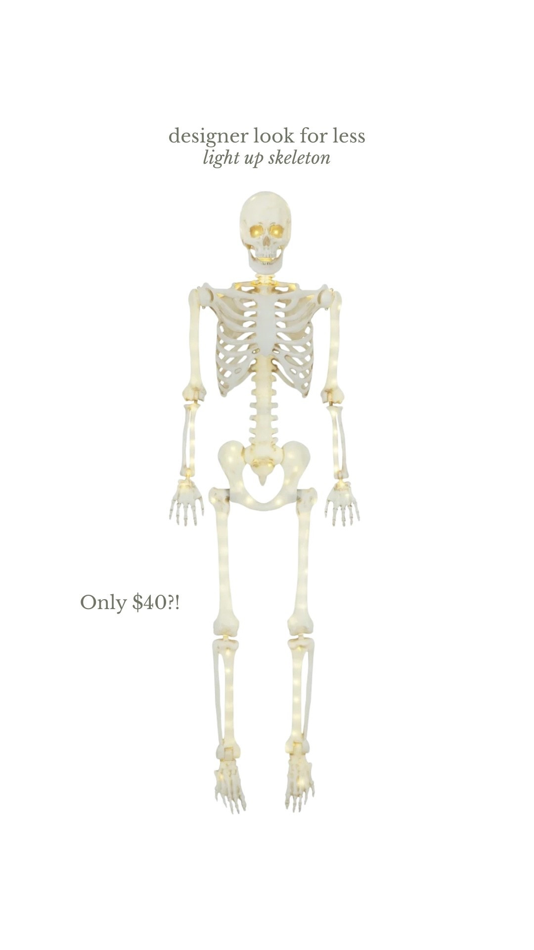 Halloween decor, light up full size skeleton figure, spooky decor, designer look for less, Walmart home decor find, fall decor, Homebyjulianne 

#LTKHome #LTKFindsUnder50 #LTKSeasonal