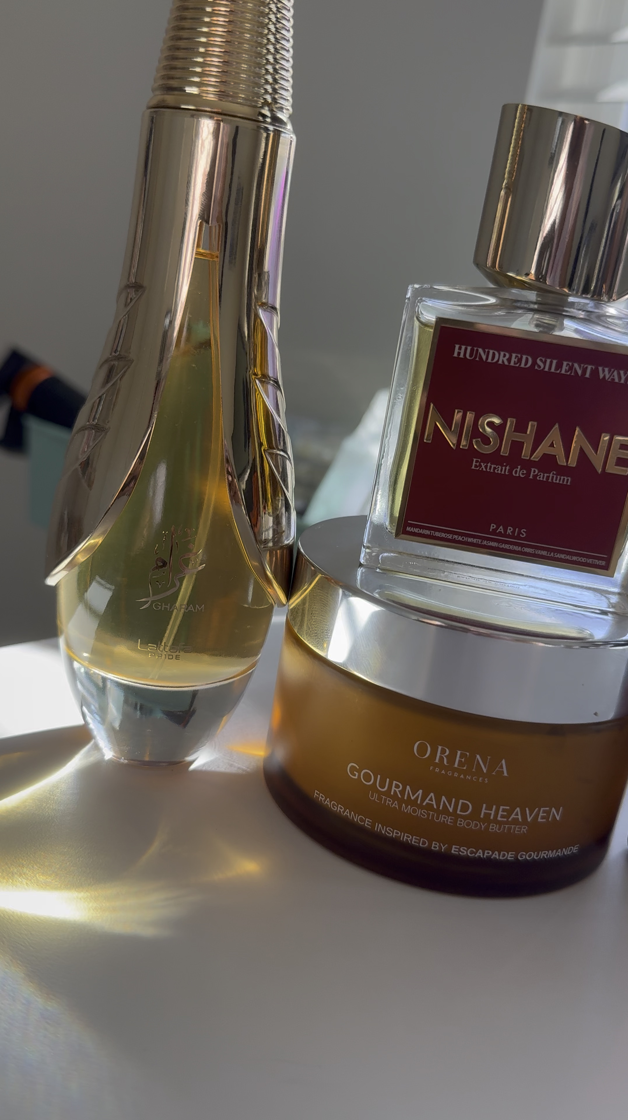 💗🥰HAPPY VALENTINE’S DAY💗🥰

When I tell you this is theeeee combo, you should put it on! 

Brown Sugar Babe Kiss Me
Top Note: Gardenia
Middle Note: Vanilla
Base Note: Amber

Orena Fragrances Gourmand Heaven
Top - Sugar Cane
Middle - Vanilla and Tonka Bean
Base - Benzoin and Musk

Lattafa Gharam
Top Notes: Pear, Mandarine, Pineapple 
Middle Notes: Jasmine Sambac,Gardenia, Magnolia
Base Notes: Amber, Cashmerwood,Sandalwood, Musk,Praline

Nishane Hundred Silent Ways
Top notes: tuberose, peach, and mandarin orange 
Heart notes: gardenia, jasmine, and orris 
Base notes: vanilla, sandalwood, and vetiver




#LTKOver40 #LTKGiftGuide #LTKBeauty