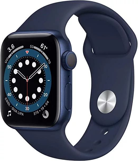 Restored Apple Watch Series 6, GPS + Cellular, 44MM,  Blue - Aluminum Case  - Deep Navy Sport Ban... | Walmart (US)