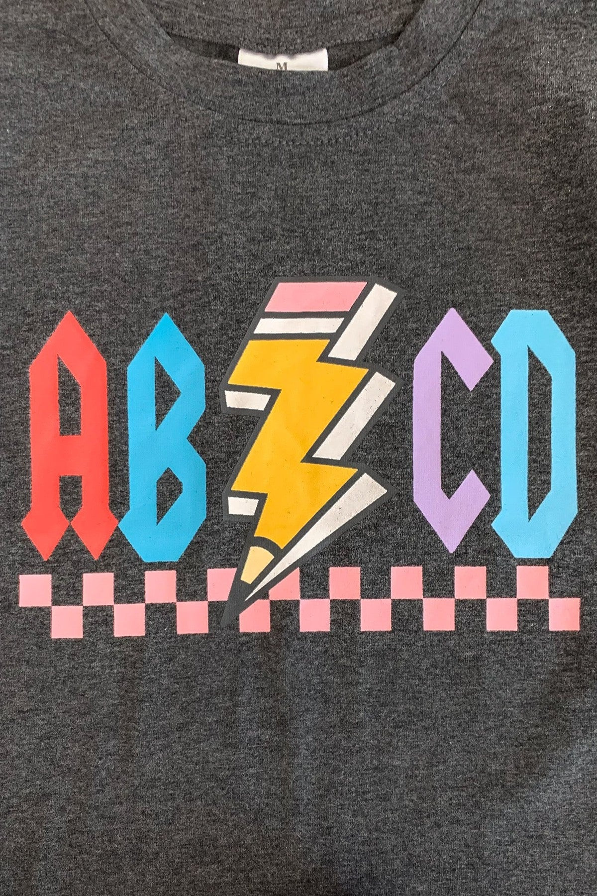 "ABCD" Pink Denim Short Set | Sparkle In Pink