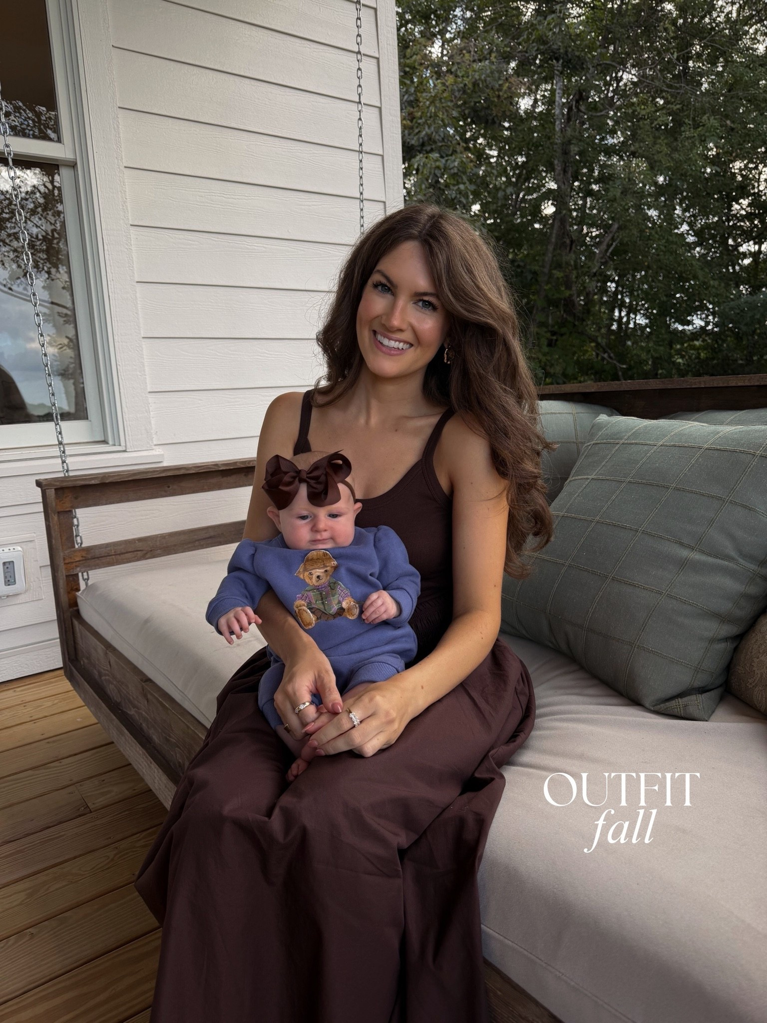 Fall family outfits 🤎 I am wearing a skirt and tank top from Aritzia, my new favorite brand for basics. The quality is so good!! 

#LTKootd #LTKSeasonal #LTKmomlife