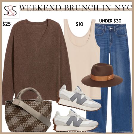 Fall fashion here! This v neck sweater is an amazing fall outfit. Jeans and sneakers are a must!

#LTKSeasonal #LTKover40 #LTKstyletip
