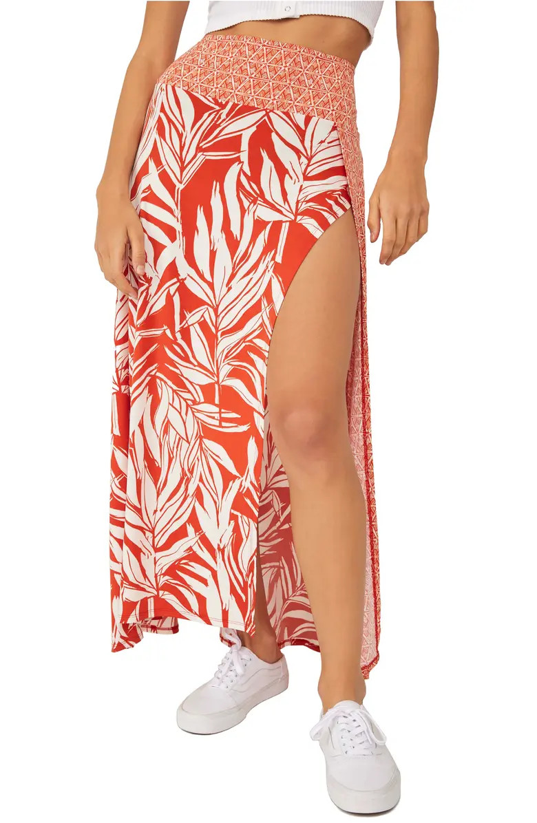 Turning Tide Print Sarong Maxi Skirt | Nordstrom