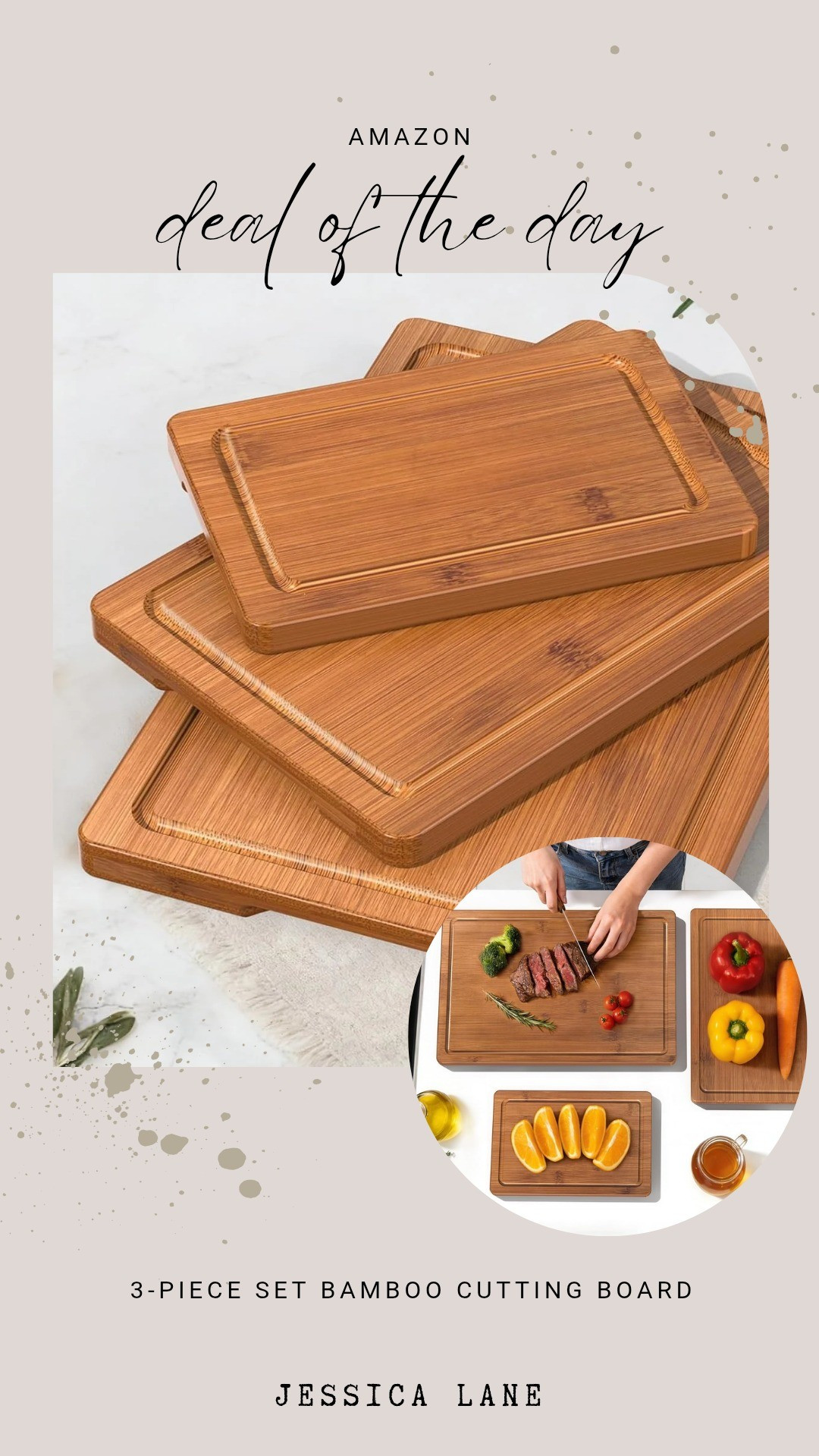 Meal prep just got easier with this beautiful bamboo cutting board set. The three different sizes make it perfect for any kitchen task.#kitchenessentials #cookingathome #amazonfinds #homecooking

#LTKSaleAlert #LTKHome #LTKWedding