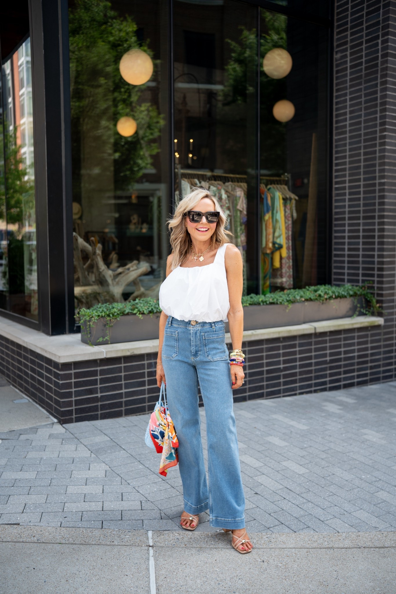 back to life, back to reality! shop my easy breezy Saturday style AND save 40% off (code CHARM) off my all new charms | wearing XS in tank, size 24 in denim • 

#LTKSeasonal #LTKStyleTip #LTKOver40