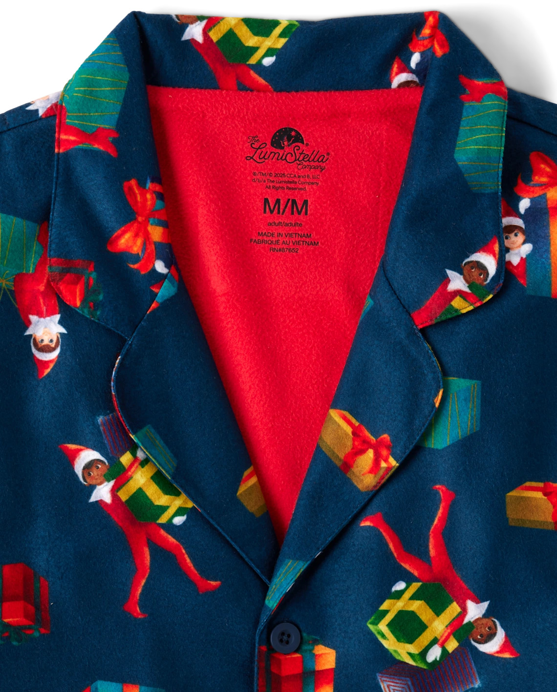 Adult Matching Family The Elf On The Shelf™ Button Front Pajamas - multi | The Children's Place