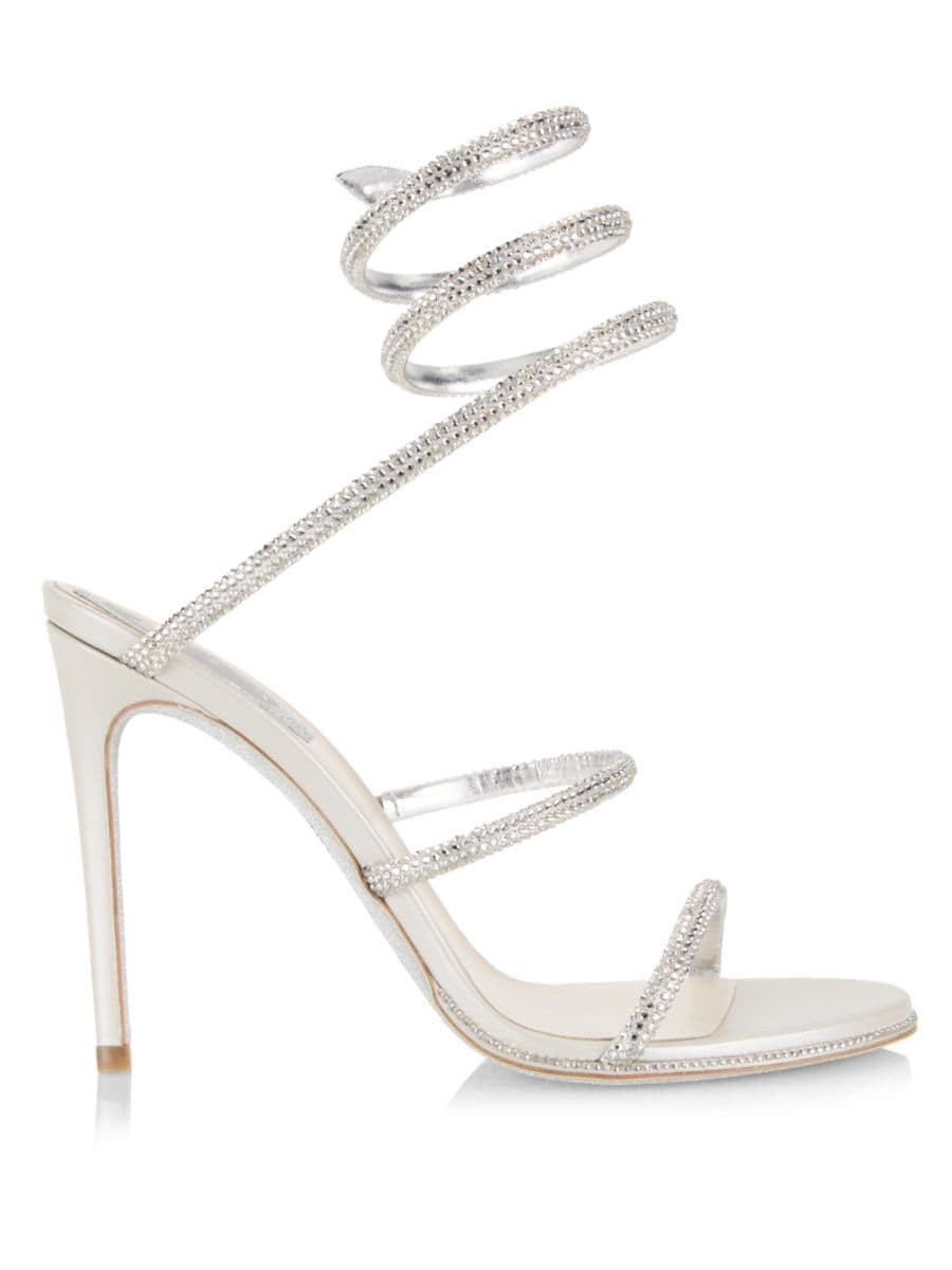 Cleo Crystal-Embellished Wrap Sandals | Saks Fifth Avenue