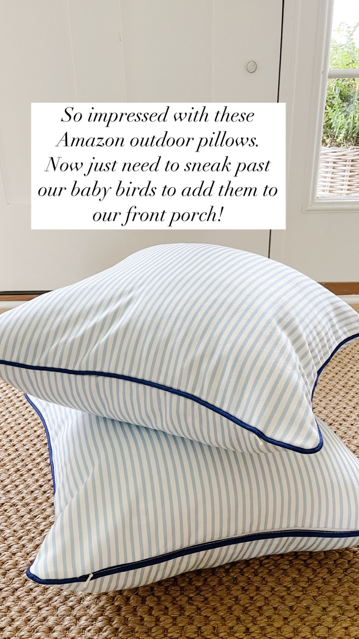 Amazon outdoor pillows! These just arrived and I’m so impressed with the quality and price point. Tons of pretty options, I will definitely be ordering more!

Outdoor decor, backyard, porch, deck, outdoor entertaining, patio furniture, Amazon home 

#LTKSeasonal #LTKHome #LTKFindsUnder50