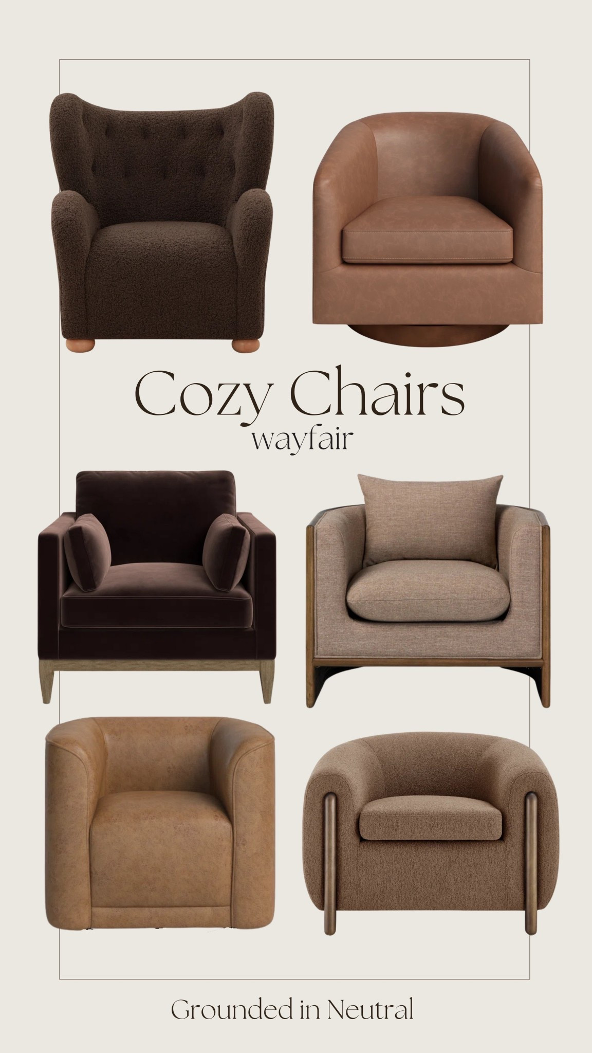 Cozy accent chairs from Wayfair 🧸🤎

#LTKHome #LTKSaleAlert