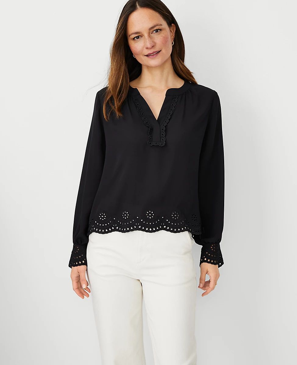 Embroidered Popover | Ann Taylor (US)
