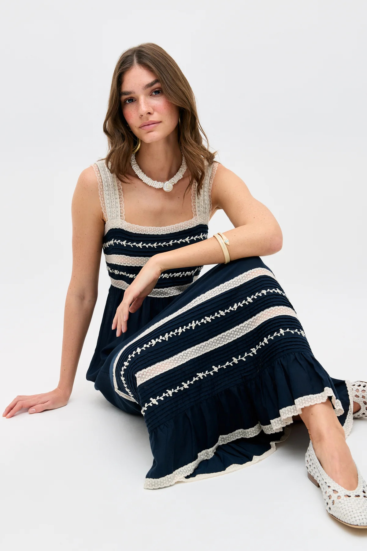 malie dress deep navy | Rixo