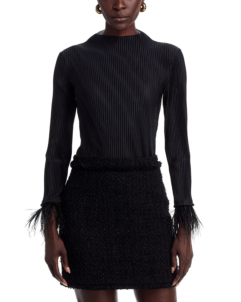 Boss Efedera Feather Cuff Top | Bloomingdale's (US)