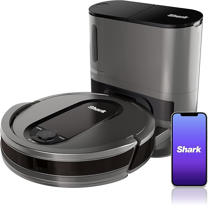 Shark AV911S EZ Robot Vacuum with Self-Empty Base, Bagless, Row-by-Row Cleaning, Perfect for Pet ... | Amazon (US)