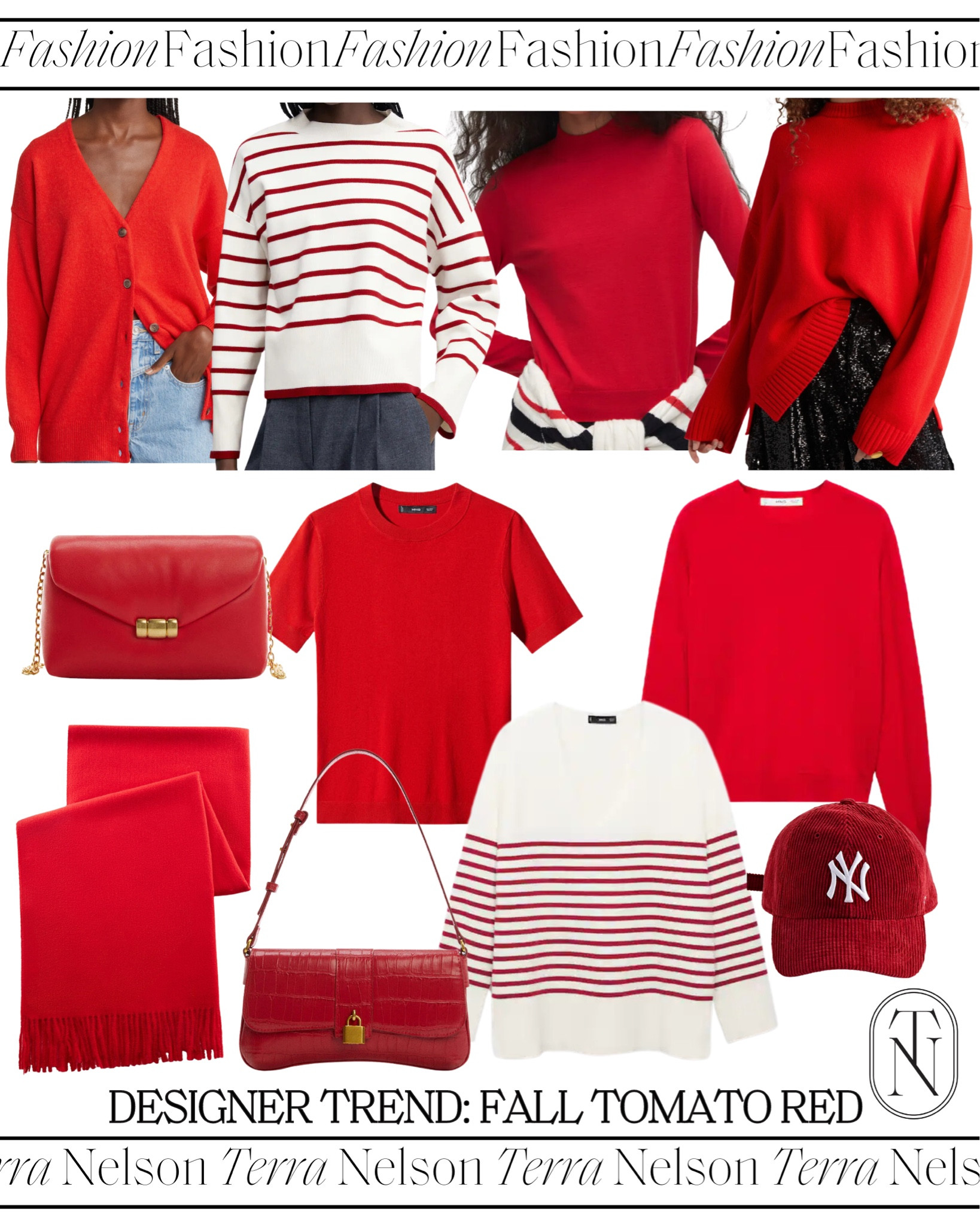 Fall fashion trends / tomato red / fall sweaters / fall cardigan / fall outfits / fall handbags / red sweaters / red accessories / red handbags

#LTKstyletip #LTKshoecrush #LTKSeasonal