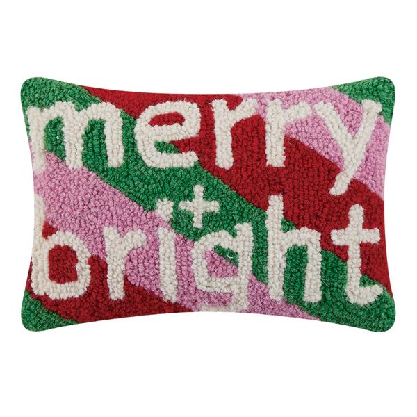 Merry And Bright Rainbow Hook Pillow | Waiting On Martha