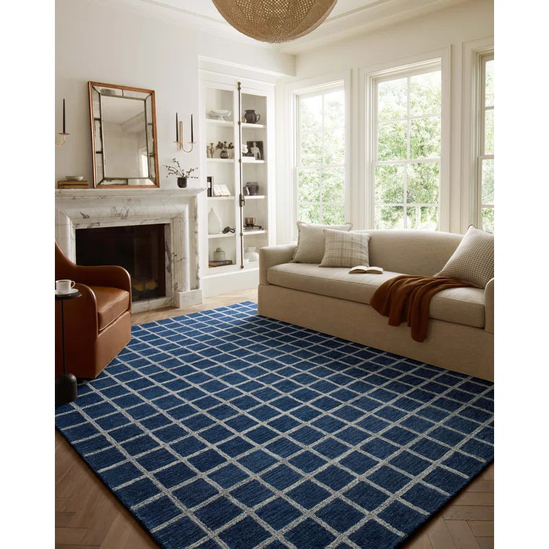 Chris Loves Julia x Loloi Polly Handmade Slate/Ivory Rug | Wayfair North America