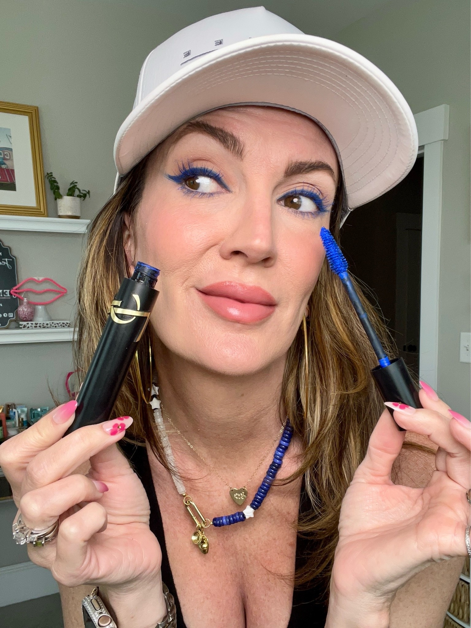 💙My bright blue eyeliner & mascara combo makes brown eyes pop! // liner : striking navy - mascara : electric blue

#LTKBeauty #LTKOver40 #LTKgrwm