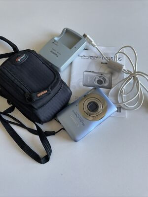 Tested Working Canon PowerShot SD1300 IS Digital Elph Camera Light Blue DigiCam  | eBay | eBay US