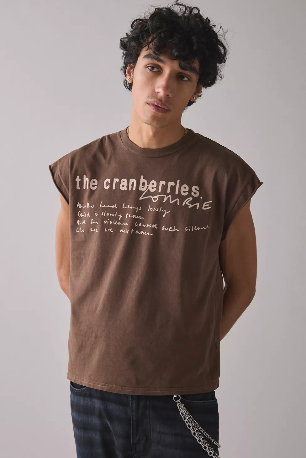 Backstage Graphic Cropped Muscle Tee | Urban Outfitters (US and RoW)