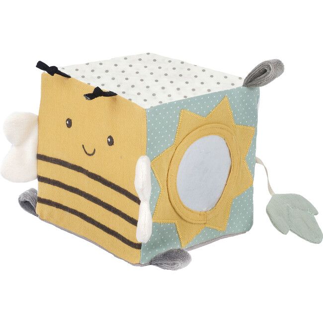 Baby Toys | Bee Activity Cube, Yellow and Green | MON AMI from Maisonette | Maisonette