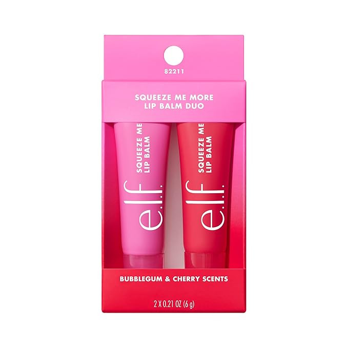 e.l.f. Squeeze Me More Lip Balm Duo, Moisturizing Balm For A Sheer Tint Of Color, Made With Hyalu... | Amazon (US)